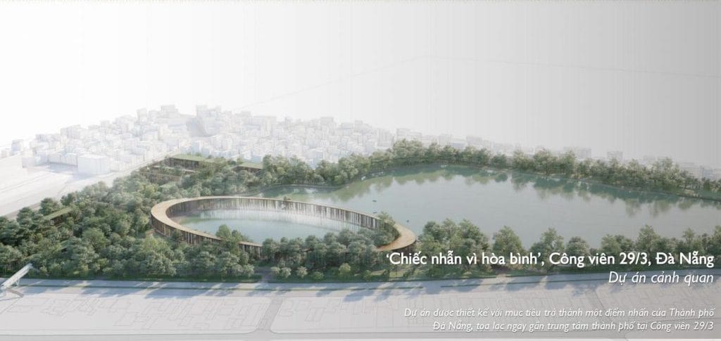 "Chiếc Nhẫn vì hoà bình" , Công Viên 29/3 , Đà Nẵng.