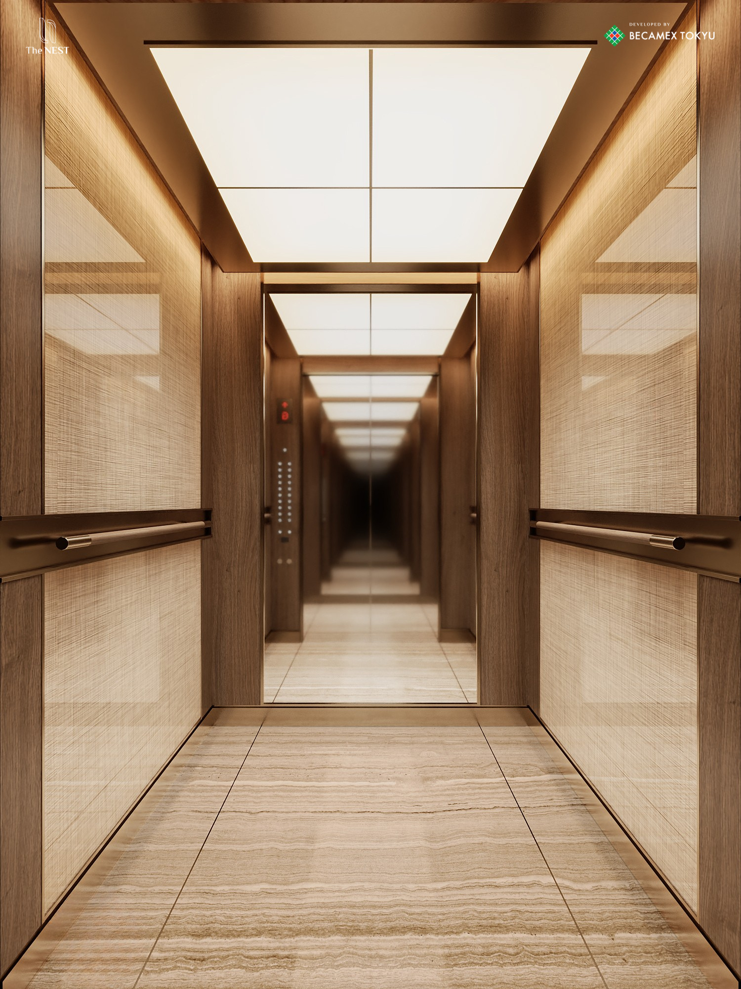 Thang máy toà tháp WEST