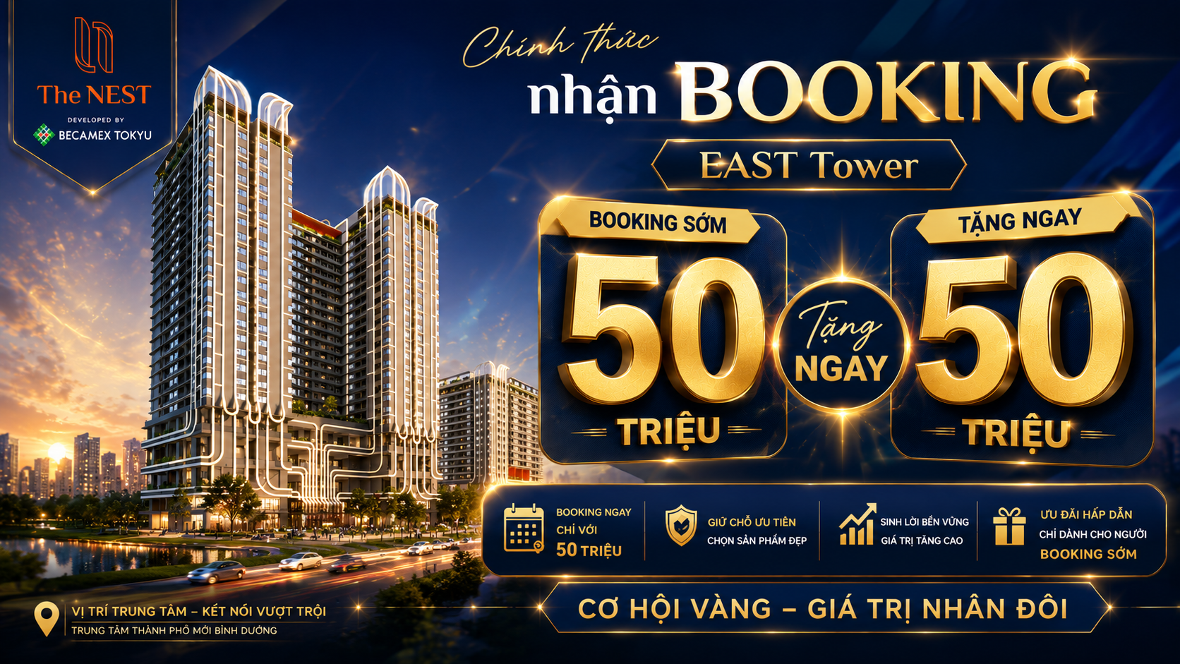 chính sách ưu đãi toà East dự án the NEST booking sớm tặng ngay 50 triệu .png
